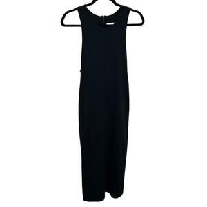 Askari Brooklyn Black Lined Back Cut Out Maxi Dress Size Medium